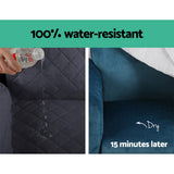 NNEDSZ Sofa Cover Quilted Couch Covers 100% Water Resistant 4 Seater Dark Grey