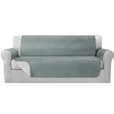 NNEDSZ Sofa Cover Quilted Couch Covers 100% Water Resistant 4 Seater Grey