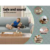 NNEDSZ Sofa Cover Quilted Couch Covers 100% Water Resistant 4 Seater Grey