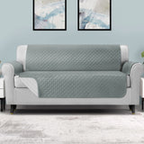 NNEDSZ Sofa Cover Quilted Couch Covers 100% Water Resistant 4 Seater Grey
