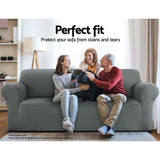 NNEDSZ Sofa Cover Elastic Stretchable Couch Covers Grey 2 Seater