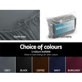 NNEDSZ Sofa Cover Elastic Stretchable Couch Covers Grey 2 Seater