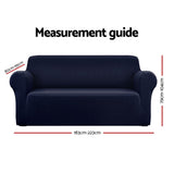 NNEDSZ Sofa Cover Elastic Stretchable Couch Covers Navy 3 Seater
