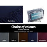 NNEDSZ Sofa Cover Elastic Stretchable Couch Covers Navy 3 Seater