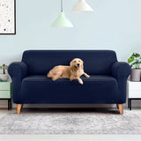 NNEDSZ Sofa Cover Elastic Stretchable Couch Covers Navy 3 Seater