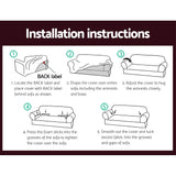 NNEDSZ Sofa Cover Elastic Stretchable Couch Covers Burgundy 4 Seater