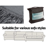 NNEDSZ Velvet Sofa Cover Plush Couch Cover Lounge Slipcover 1 Seater Grey