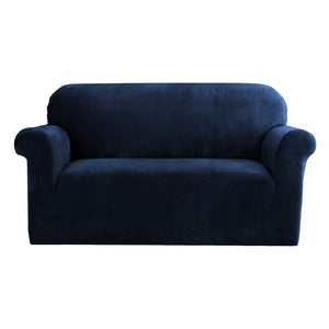 NNEDSZ Velvet Sofa Cover Plush Couch Cover Lounge Slipcover 2 Seater Sapphire