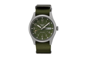 NNEKG Mens 5 Sports SRPG33K Automatic Watch (Silver)