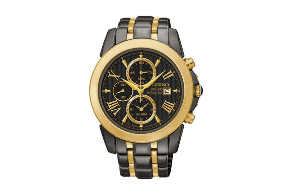 NNEKG Mens Le Grand Sport SSC218P Watch (Black Gold)