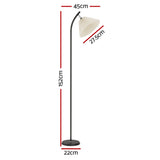 NNEDSZ Floor Lamp Modern Light Stand LED Home Room Office Black White Shade