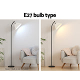 NNEDSZ Floor Lamp Modern Light Stand LED Home Room Office Black White Shade