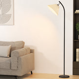 NNEDSZ Floor Lamp Modern Light Stand LED Home Room Office Black White Shade