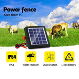 NNEDSZ 4km Electric Fence Energiser Solar Energizer Charger Farm Animal 0.13J