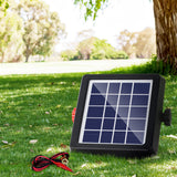 NNEDSZ 4km Electric Fence Energiser Solar Energizer Charger Farm Animal 0.13J