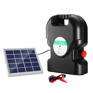 NNEDSZ 20km Electric Fence Energiser Solar Energizer Charger Farm Animal 1.2J