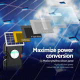 NNEDSZ 8km Electric Fence Energiser Solar Energizer Charger Farm Animal 0.3J