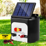 NNEDSZ 8km Solar Power Electric Fence Charger Energiser 0.3J White
