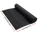 NNEDSZ 70% Sun Shade Cloth Shadecloth Sail Roll Mesh 1.83x10m 175gsm Black