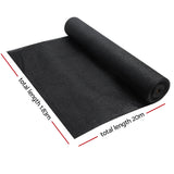 NNEDSZ 70% UV Sun Shade Cloth Shadecloth Sail Roll Mesh Garden Outdoor 1.83x20m Black