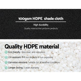 NNEDSZ 50% UV Sun Shade Cloth Shadecloth Sail Roll Mesh Garden Outdoor 1.83x50m Black