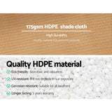 NNEDSZ 70%UV Sun Shade Cloth Shadecloth Sail Roll Mesh Outdoor 1.83x50m Beige