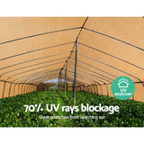 NNEDSZ 70%UV Sun Shade Cloth Shadecloth Sail Roll Mesh Outdoor 1.83x50m Beige