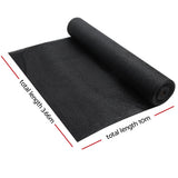 NNEDSZ 70% UV Sun Shade Cloth Shadecloth Sail Roll Mesh Garden Outdoor 3.66x10m Black