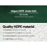 NNEDSZ 90% Sun Shade Cloth Shadecloth Sail Roll Mesh 3.66x10m 195gsm Green
