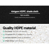 NNEDSZ 50% UV Sun Shade Cloth Shadecloth Sail Roll Mesh Garden Outdoor 3.66x20m Black