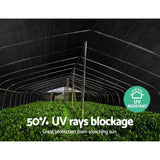 NNEDSZ 50% UV Sun Shade Cloth Shadecloth Sail Roll Mesh Garden Outdoor 3.66x20m Black