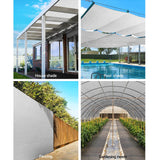NNEDSZ 3.66x30m 30% UV Shade Cloth Shadecloth Sail Garden Mesh Roll Outdoor White