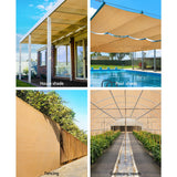 NNEDSZ 70% Sun Shade Cloth Shadecloth Sail Roll Mesh Outdoor 175gsm 1.83x10m