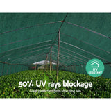 NNEDSZ 50% Sun Shade Cloth Shadecloth Sail Roll Mesh Outdoor 100gsm 1.83x20m