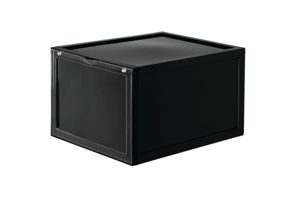 NNEKG Sherwood Front Display Shoe Box 36 x 28 x 22cm Black