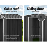 NNEDSZ Garden Shed Outdoor Storage Sheds Tool Workshop 2.58X3.14X2.02M