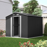 NNEDSZ Garden Shed Outdoor Storage Sheds Tool Workshop 2.58X3.14X2.02M