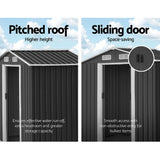 NNEDSZ Garden Shed Outdoor Storage Sheds Tool Workshop 2.6X3.89X2.02M with Base