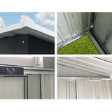 NNEDSZ Garden Shed Outdoor Storage Sheds Tool Workshop 2.6X3.89X2.02M with Base
