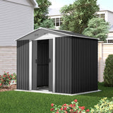 NNEDSZ Garden Shed Outdoor Storage Sheds Tool Workshop 2.58X2.07M with Base