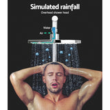 NNEDSZ WELS 9 Rain Shower Head Set Round Handheld High Pressure Wall Chrome