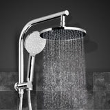 NNEDSZ WELS 9 Rain Shower Head Set Round Handheld High Pressure Wall Chrome