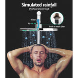 NNEDSZ WELS 9 Rain Shower Head Mixer Round Handheld High Pressure Wall Chrome
