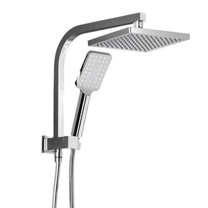 NNEDSZ 8 Rain Shower Head Set Square Handheld High Pressure Wall Chrome