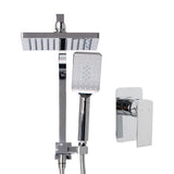 NNEDSZ WELS 8 Rain Shower Head Mixer Square Handheld High Pressure Wall Chrome