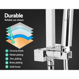 NNEDSZ WELS 8 Rain Shower Head Mixer Square Handheld High Pressure Wall Chrome