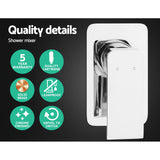 NNEDSZ WELS 8 Rain Shower Head Mixer Square Handheld High Pressure Wall Chrome