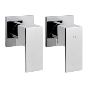NNEDSZ Bathroom Taps Faucet Rain Shower Head Set Hot And Cold Diverter DIY Chrome