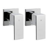 NNEDSZ Bathroom Taps Faucet Rain Shower Head Set Hot And Cold Diverter DIY Chrome