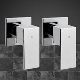 NNEDSZ Bathroom Taps Faucet Rain Shower Head Set Hot And Cold Diverter DIY Chrome